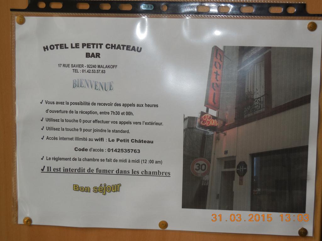 Hotel Le Petit Chateau Proche Parc Des Expositions Porte De Versailles Malakoff Kültér fotó